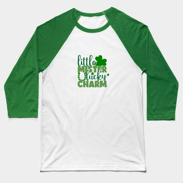 Little Mister Lucky Charm Baseball T-Shirt by GoodWills